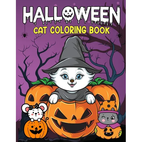 Halloween Cat Coloring Book: Halloween Theme Book for Kids