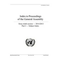 Index to Proceedings of the General Assembly 2014/2015: Part I - Subject Index
