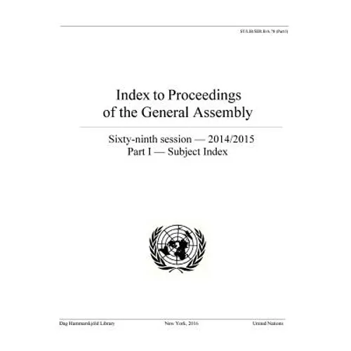Index to Proceedings of the General Assembly 2014/2015: Part I - Subject Index