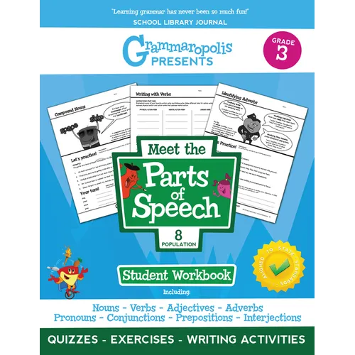 The Parts of Speech Workbook, Grade 3
