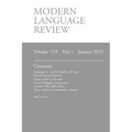Modern Language Review (118: 1) January 2023