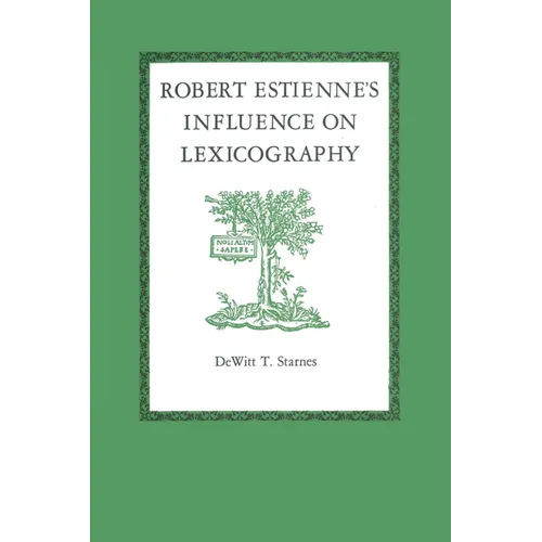 Robert Estienne's Influence on Lexicography
