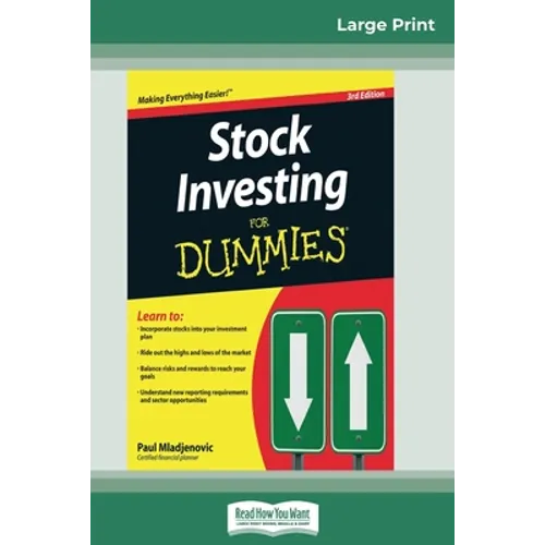 Stock Investing for Dummies(R) (16pt Large Print Edition)
