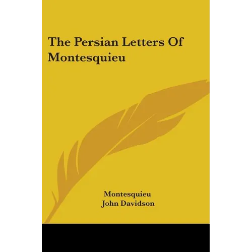 The Persian Letters Of Montesquieu