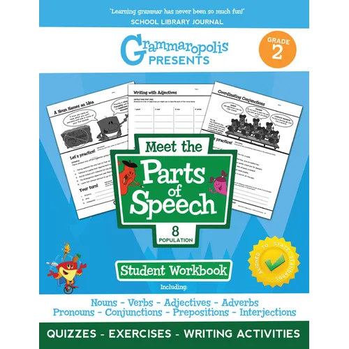 The Parts of Speech Workbook, Grade 2