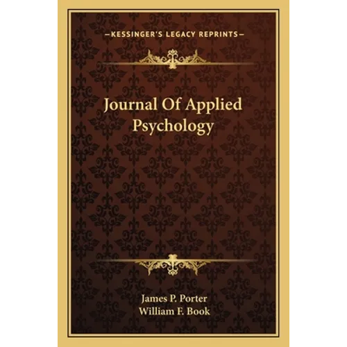 Journal Of Applied Psychology