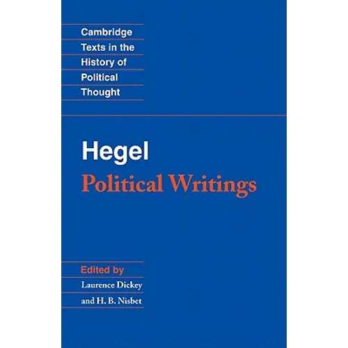 Hegel: Political Writings