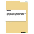 Investor Relations - The communication to the target group. The emphasis of trust with the example of Sage plc