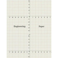 Engineering Paper: Quad Rule graph paper,8.5 x 11 (5x5 graph paper) 100 pages