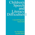 Children's Speech and Literacy Difficulties, Book 1: A Psycholinguistic Framework