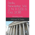 Dediu Newsletter Vol. 2, N. 11 (23), 6 Oct. 2018: Monthly news