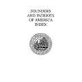 Founders and Patriots of America Index