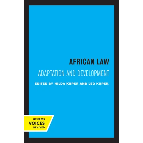 African Law: Adaptation and Development
