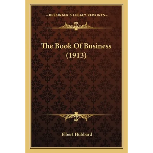 The Book Of Business (1913)