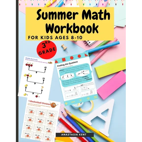 Summer Math Workbook for kids Ages 8-10: Brain Challenging Math Activity Workbook 3rd Grade for Kids, Toddlers