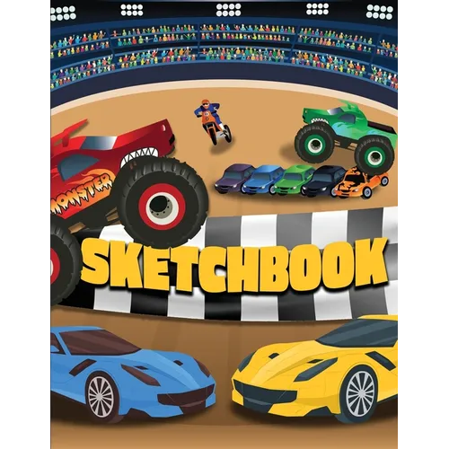 Sketchbook: 120 Blank Pages with Exciting Race Characters (Sketchbook for Kids)