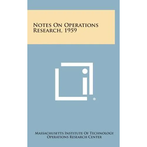 Notes on Operations Research, 1959