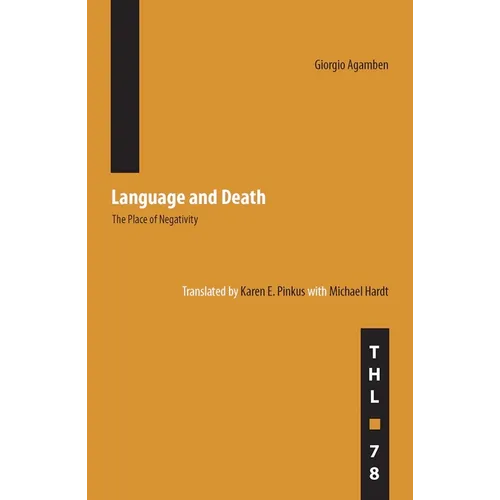 Language and Death: The Place of Negativity Volume 78