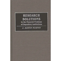 Research Solutions to the Financial Problems of Depository Institutions