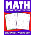 Math education workbook geometry activities: Maths Practice geometry Problem Daily Exercises in Angle circle, length of the rectangles... to improve g