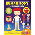 Human Body Coloring Book for Kids: Anatomy and 5 Senses Activity Learning Work for Boys and Girls