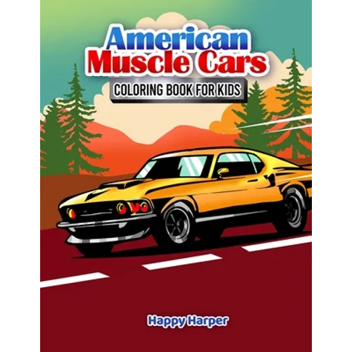 Muscle Cars Coloring Book