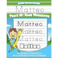 Matteo Letter Tracing for Kids Trace my Name Workbook: Tracing Books for Kids ages 3 - 5 Pre-K & Kindergarten Practice Workbook