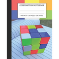 Puzzle Cube Notebook: Composition Wide Ruled Notebook, 200 pages / 100 sheets