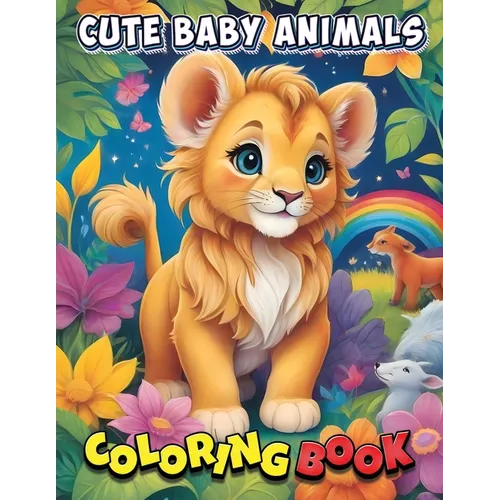 Cute Baby Animals Coloring Book: Creative Playtime Magic: Educational Fun with Cute Baby Animals Coloring Adventure!
