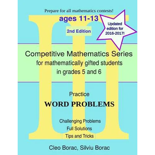 Practice Word Problems: Level 3 (ages 11-13)