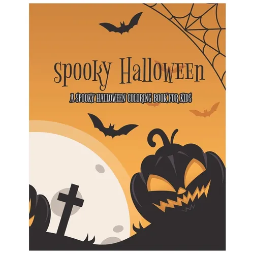 Spooky Halloween: Spooky coloring book for kids