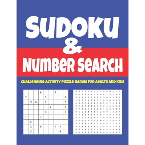 Sudoku & Number Search: Challenging Activity Puzzle Games For Adults And Kids