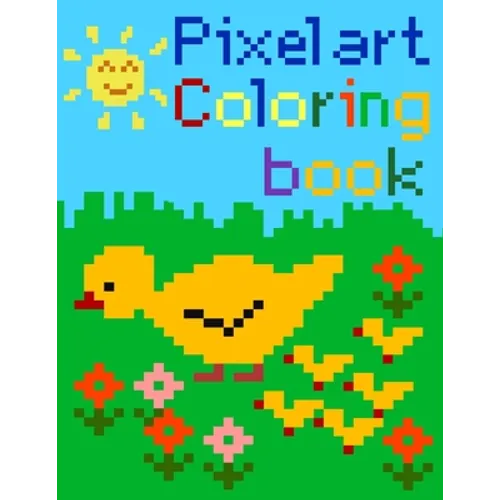 Pixel art coloring book