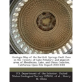 Geologic Map of the Bartlett Springs Fault Zone in the Vicinity of Lake Pillsbury and Adjacent Areas of Mendocino, Lake, and Glenn Counties, Californi