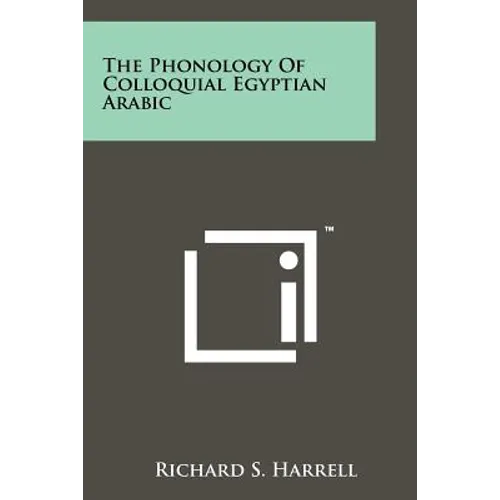 The Phonology Of Colloquial Egyptian Arabic