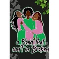 Notebook: Pink Green Ivy Designer College Ruled Lined Blank Notebook Journal Notepad, Sisterhood Paraphernalia; Alpha Kappa Alpha Themed; AKA themed